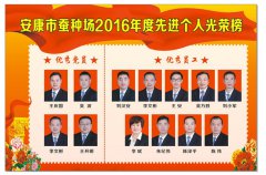 市蠶種場(chǎng)2016年度光榮榜